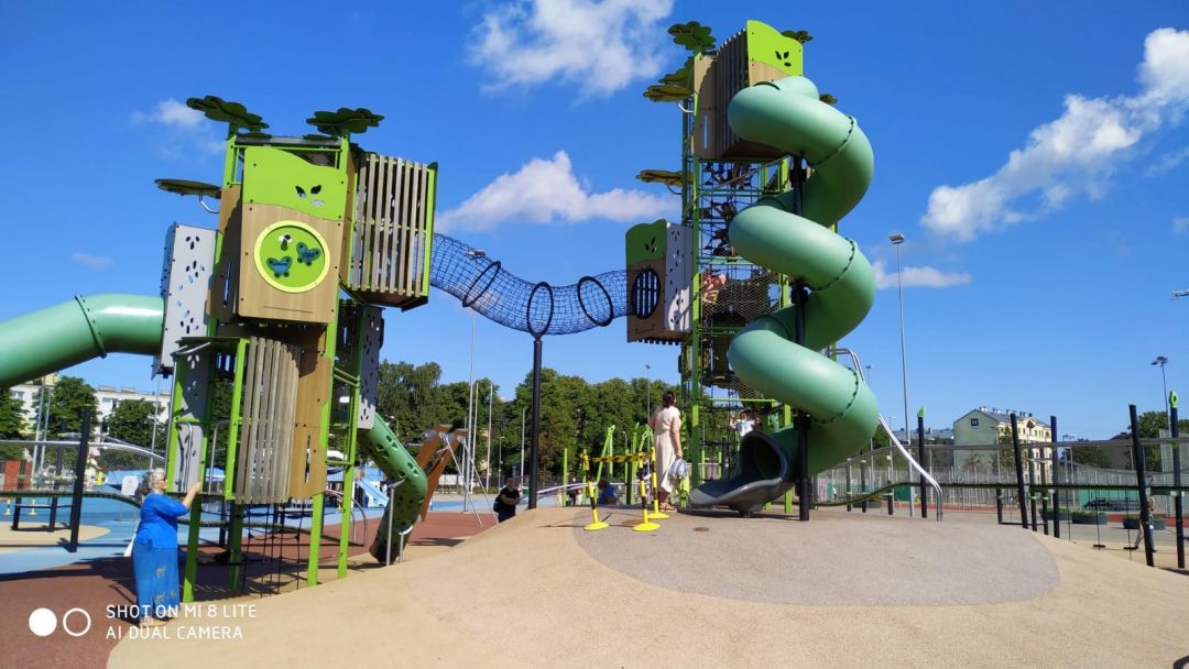 Free public playgrounds in Riga.