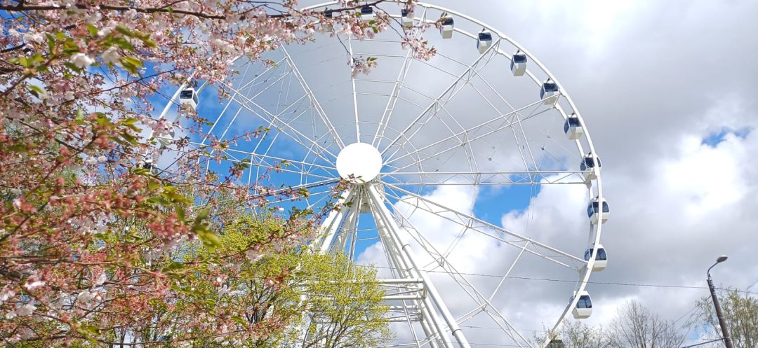 Discover Riga from Above: The New Panorama Wheel Just 10 min Away from Green Garden & Parking Apartments!